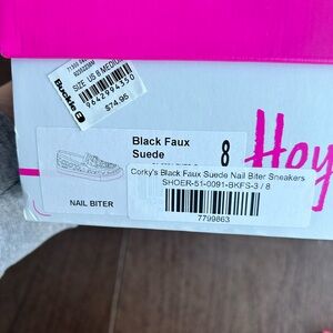 Corky's Black Faux Suede Sneakers